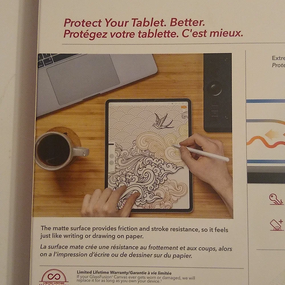 ZAGG invisible shield glass fusion plus canvas iPad glass